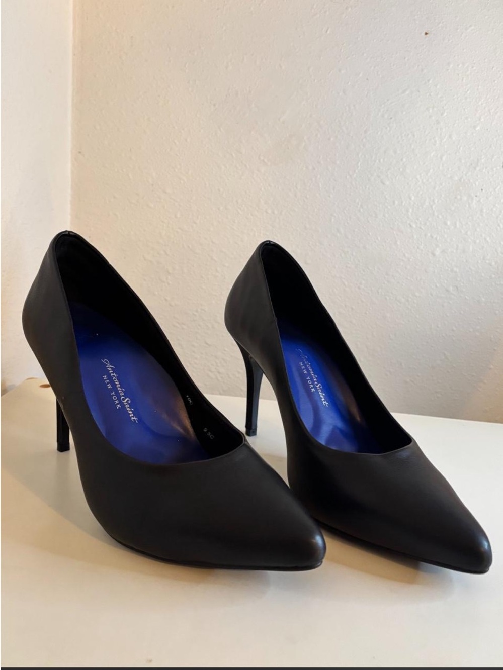 Women's Black Pointed-Toe High Heels - Antonia Saint